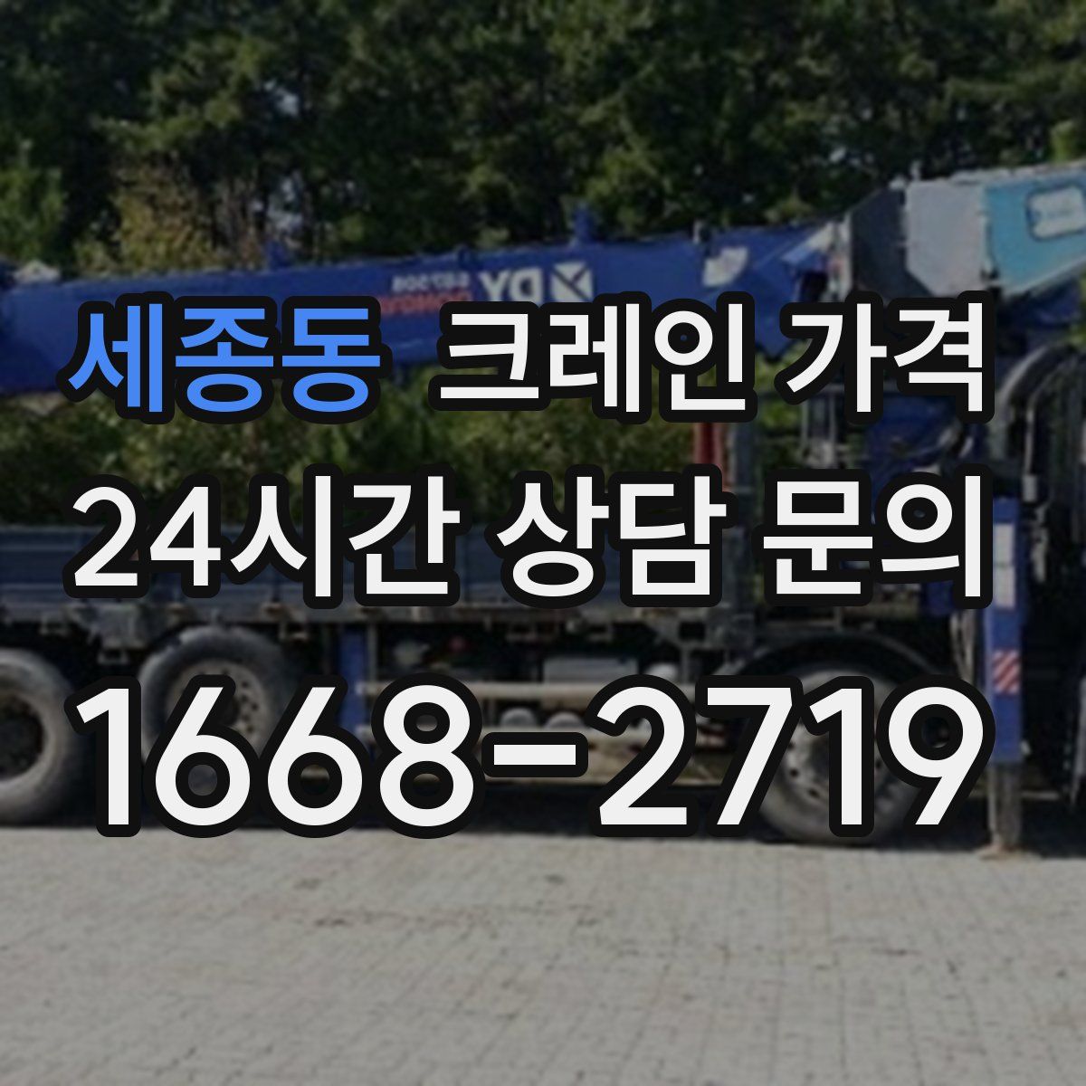 세종동 크레인 가격