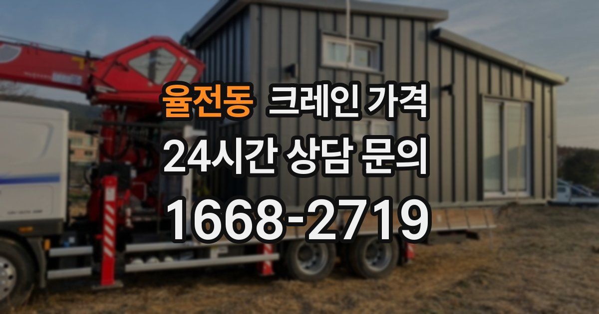 율전동 크레인 가격
