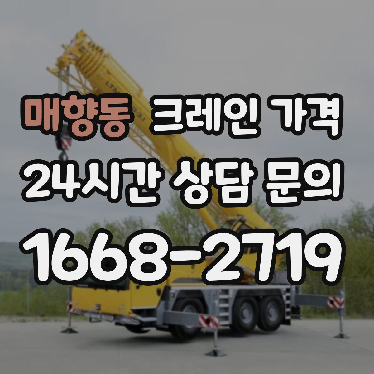 매향동 크레인 가격