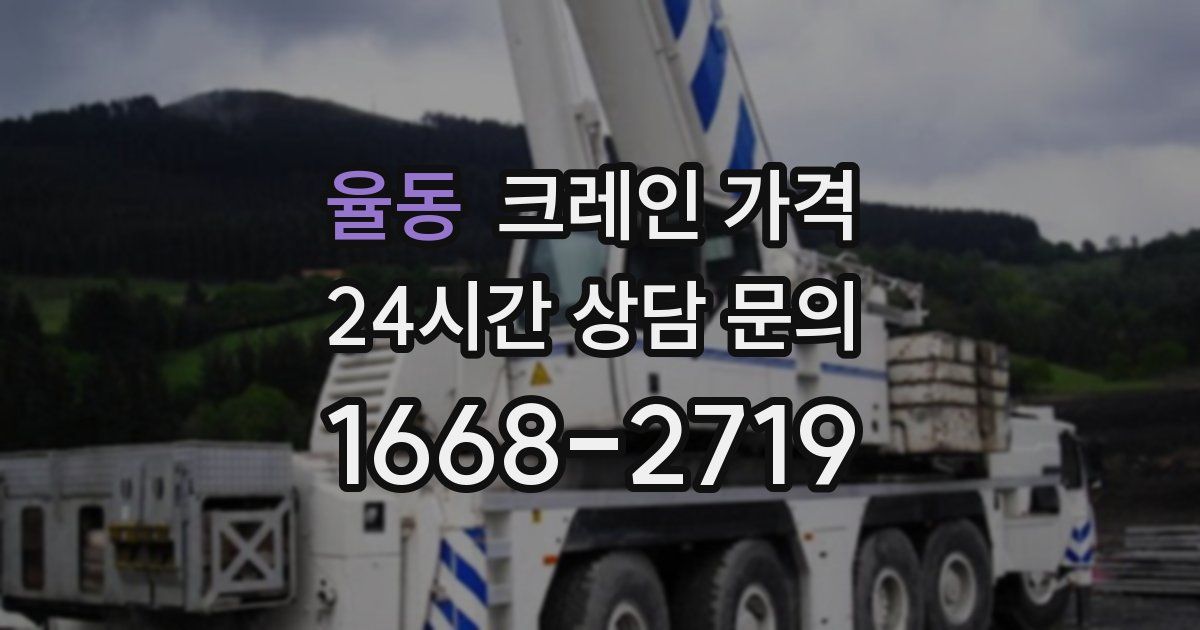 율동 크레인 가격