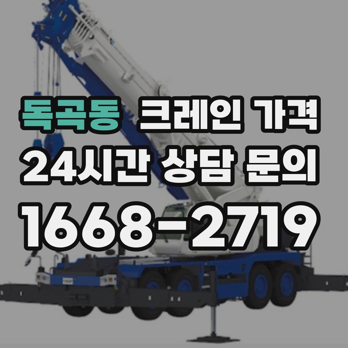 독곡동 크레인 가격