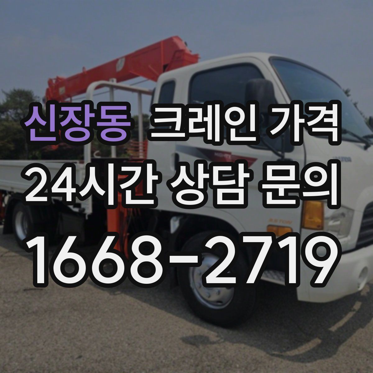 신장동 크레인 가격