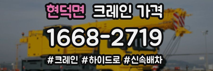 현덕면 크레인 가격
