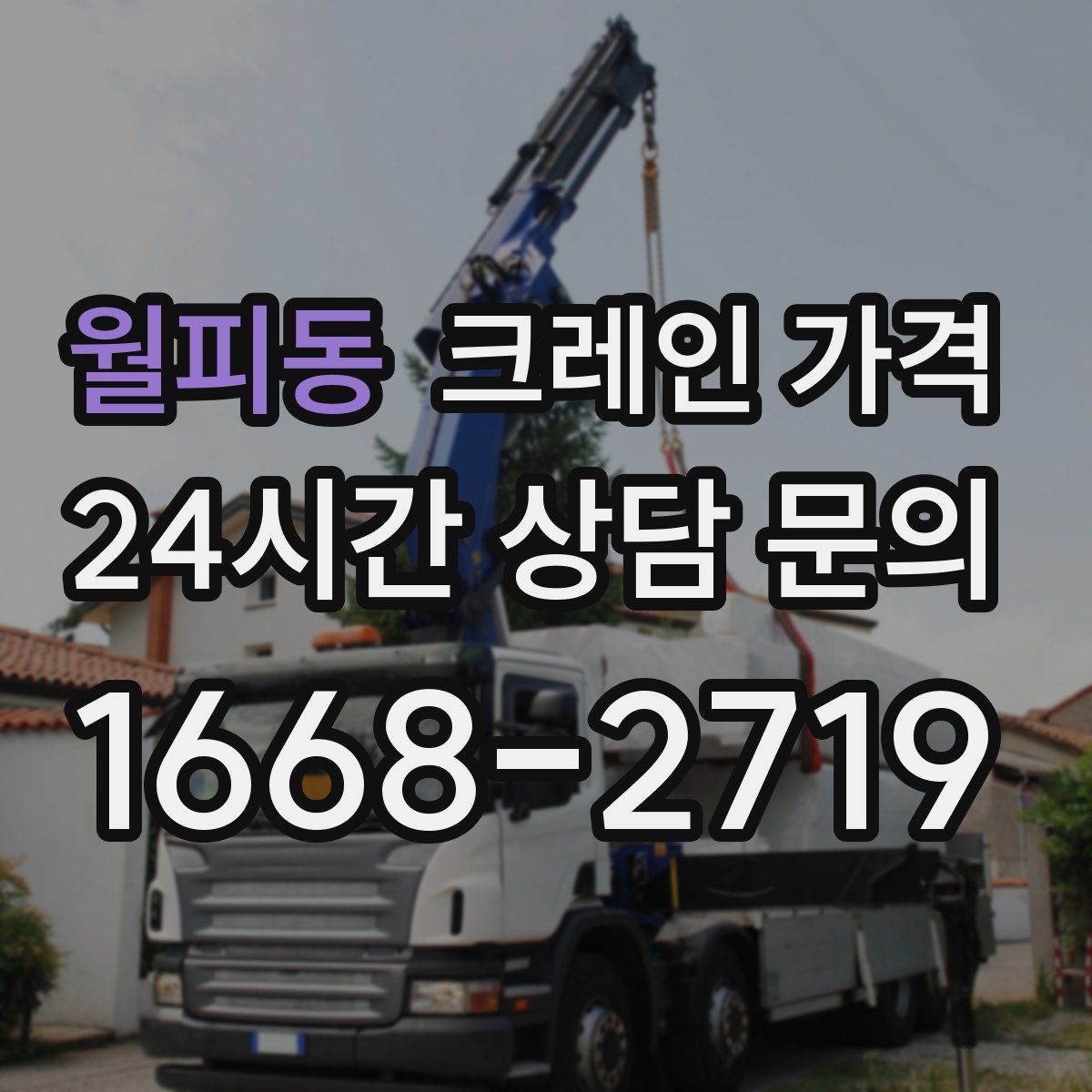 월피동 크레인 가격