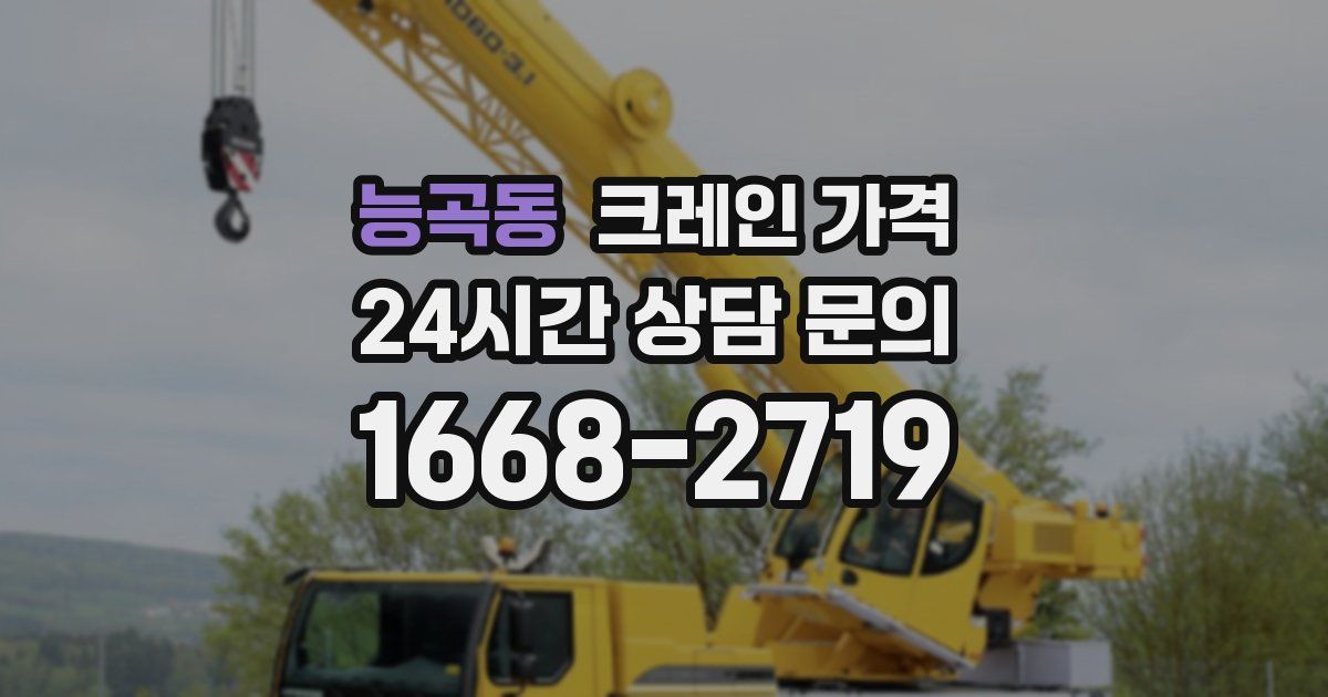 능곡동 크레인 가격