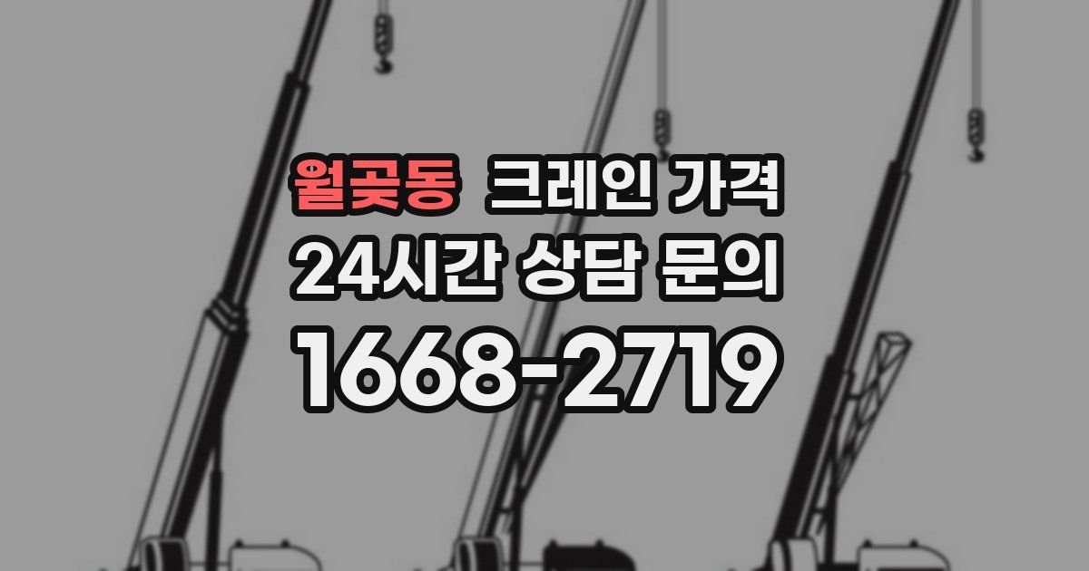 월곶동 크레인 가격