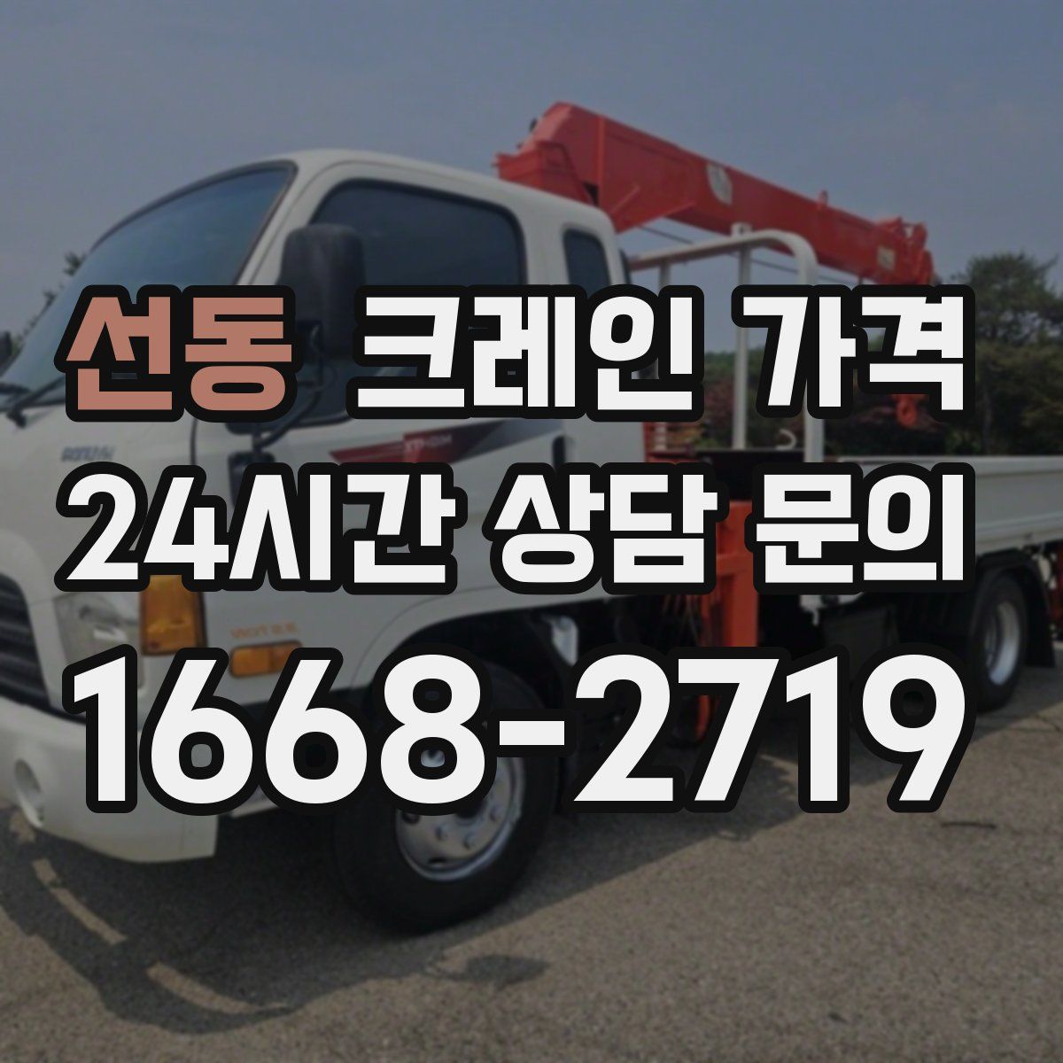 선동 크레인 가격