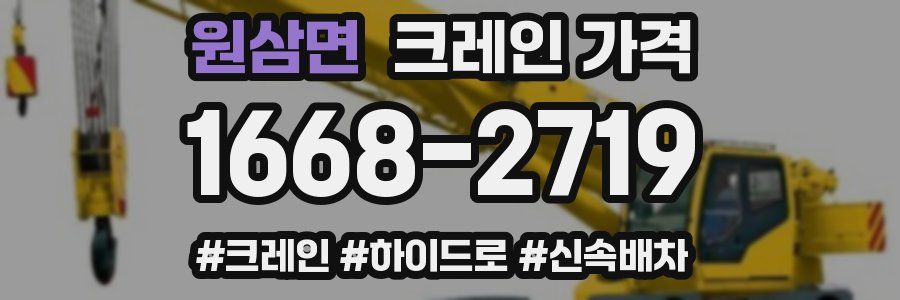 원삼면 크레인 가격