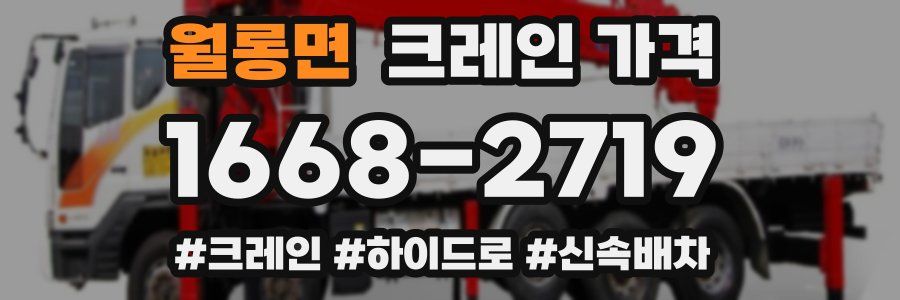 월롱면 크레인 가격