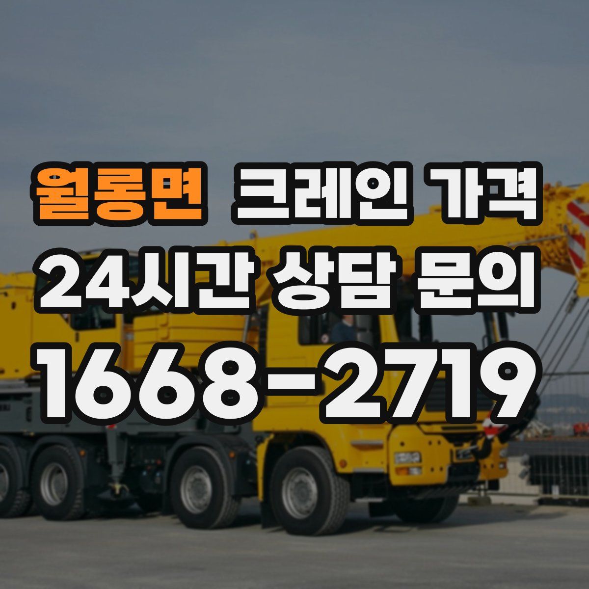 월롱면 크레인 가격