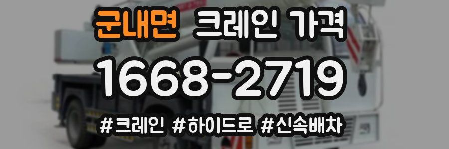 군내면 크레인 가격