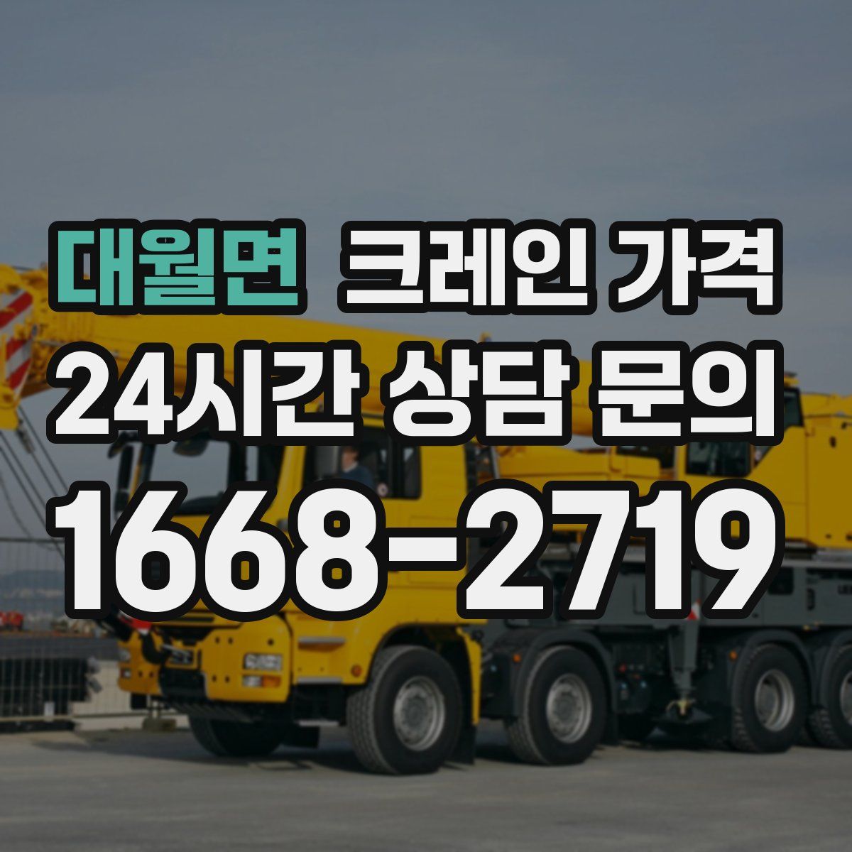 대월면 크레인 가격
