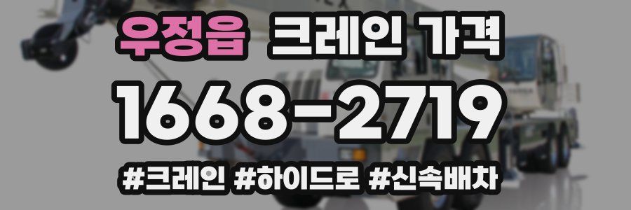 우정읍 크레인 가격