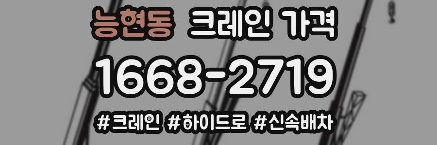 능현동 크레인 가격