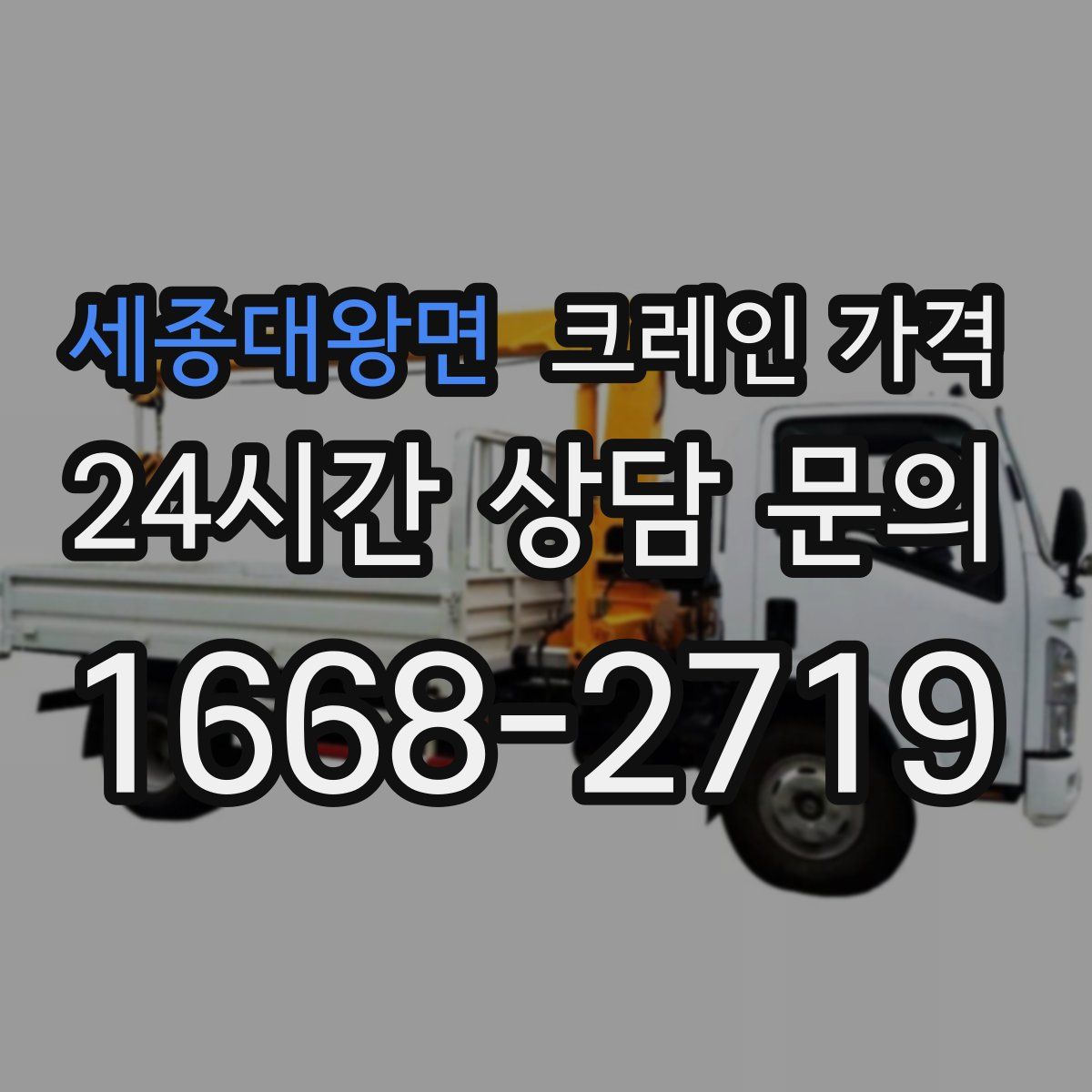 세종대왕면 크레인 가격