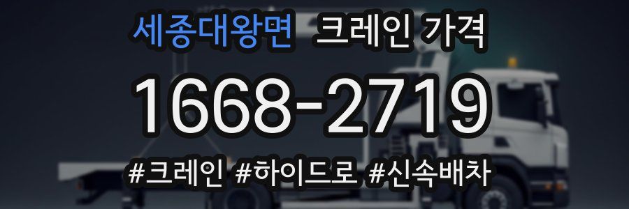 세종대왕면 크레인 가격