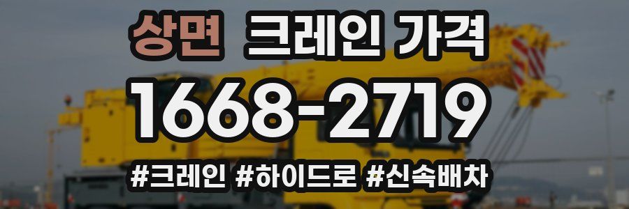 상면 크레인 가격