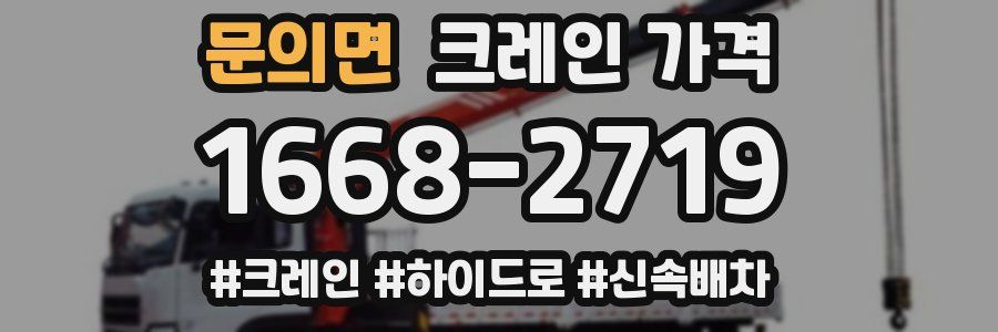 문의면 크레인 가격