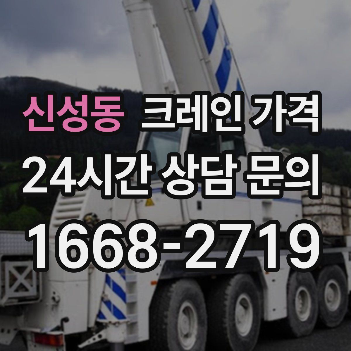 신성동 크레인 가격