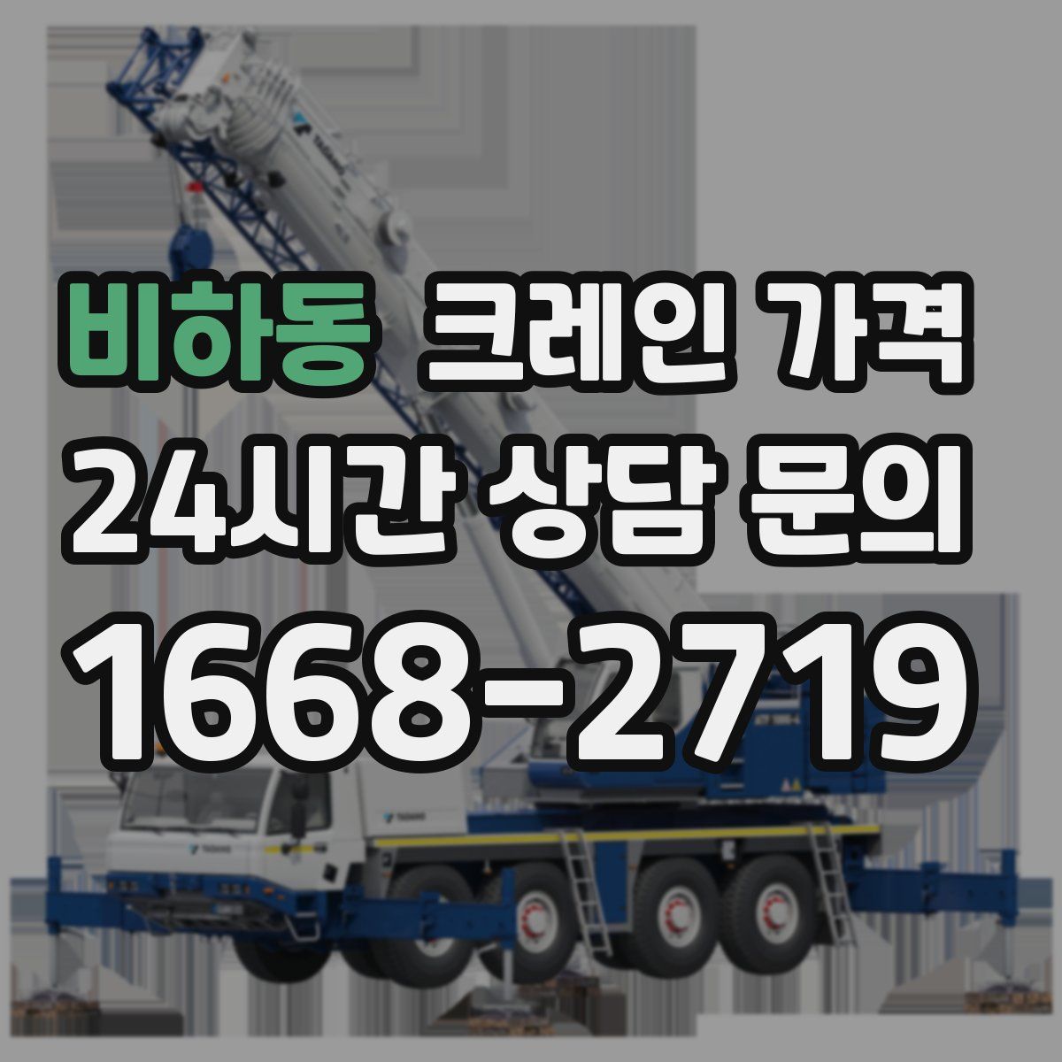 비하동 크레인 가격
