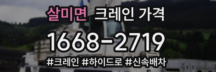살미면 크레인 가격