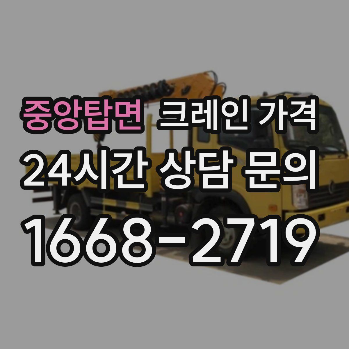 중앙탑면 크레인 가격