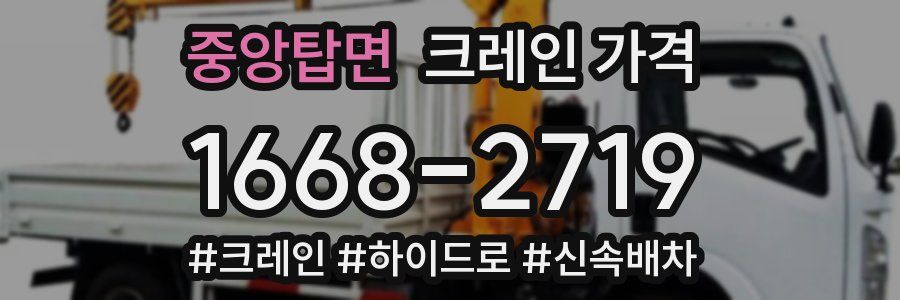 중앙탑면 크레인 가격