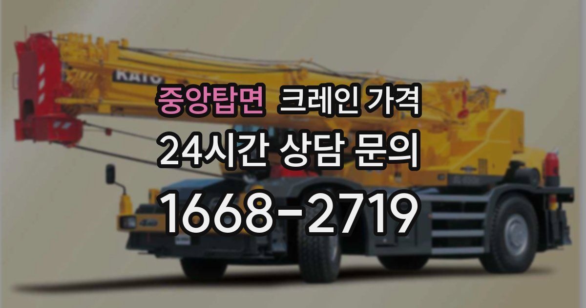 중앙탑면 크레인 가격