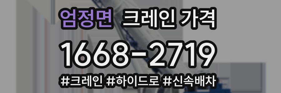 엄정면 크레인 가격