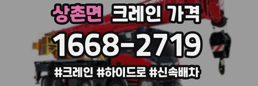 상촌면 크레인 가격
