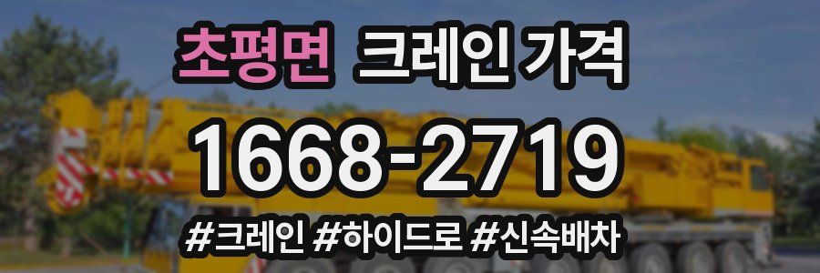 초평면 크레인 가격