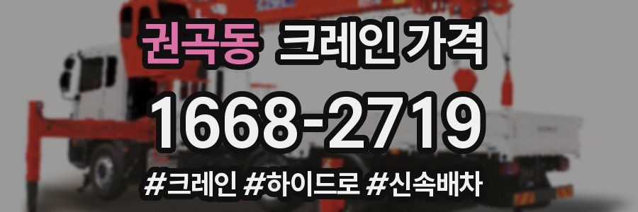 권곡동 크레인 가격