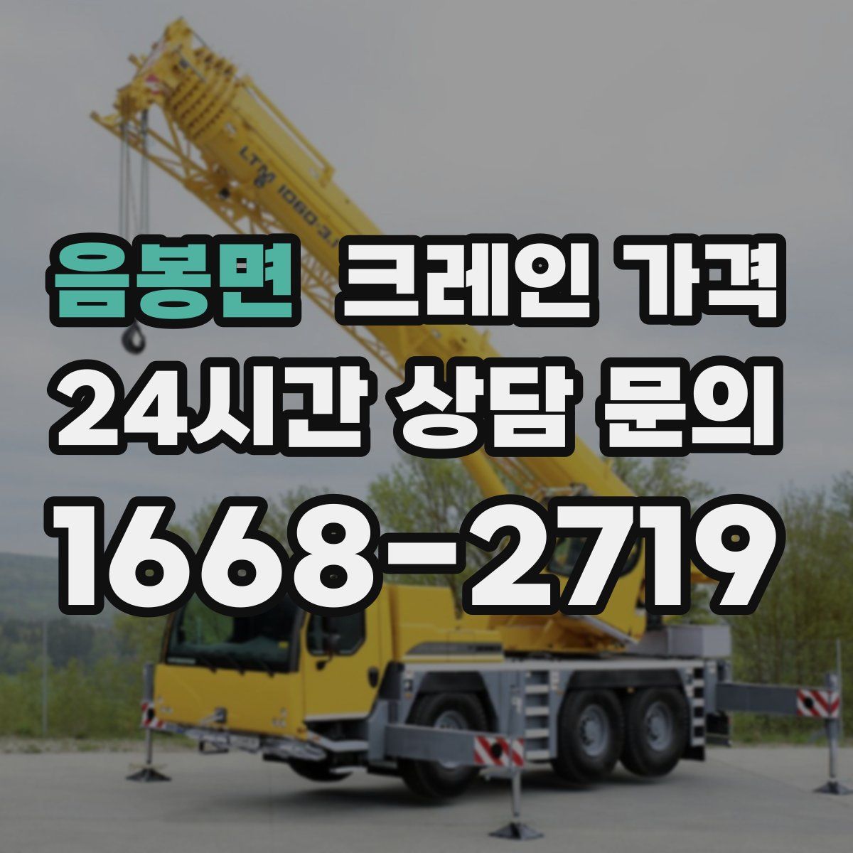음봉면 크레인 가격