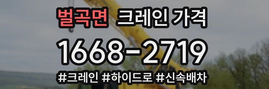 벌곡면 크레인 가격