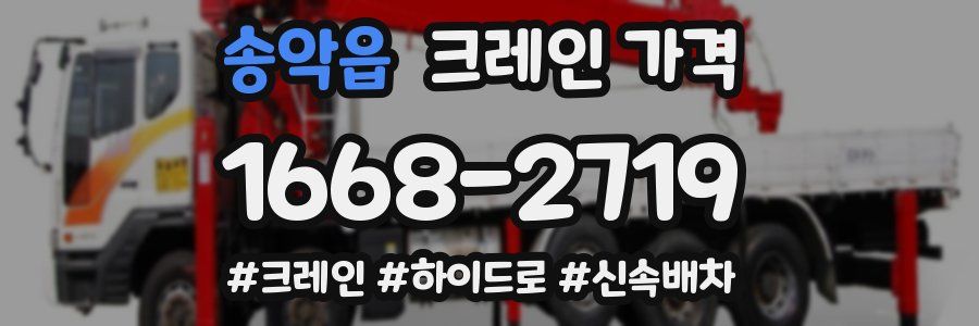 송악읍 크레인 가격