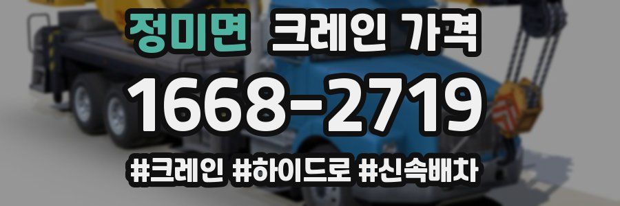 정미면 크레인 가격
