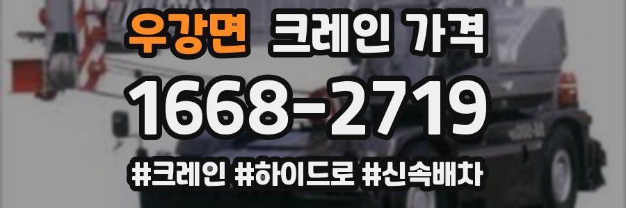 우강면 크레인 가격