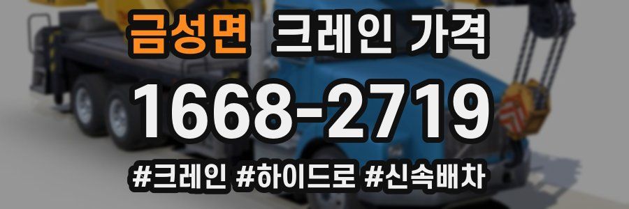 금성면 크레인 가격
