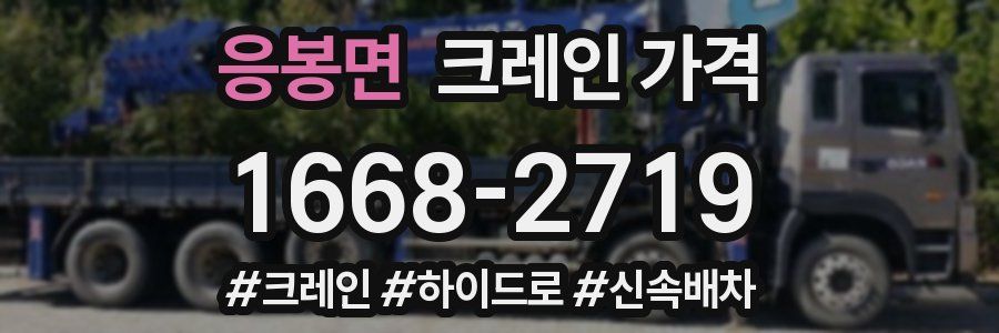 응봉면 크레인 가격