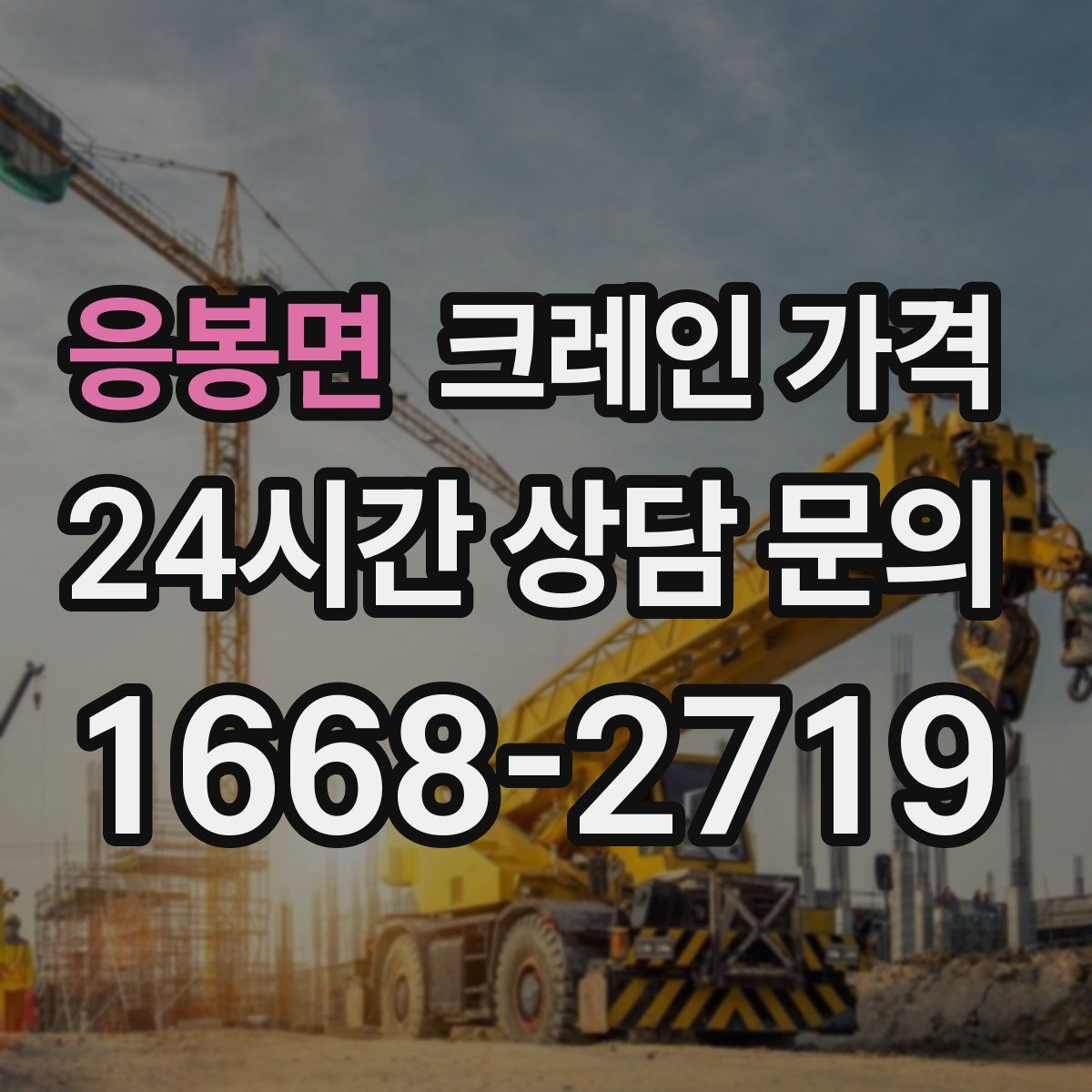 응봉면 크레인 가격