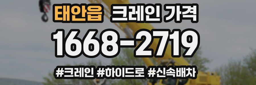 태안읍 크레인 가격