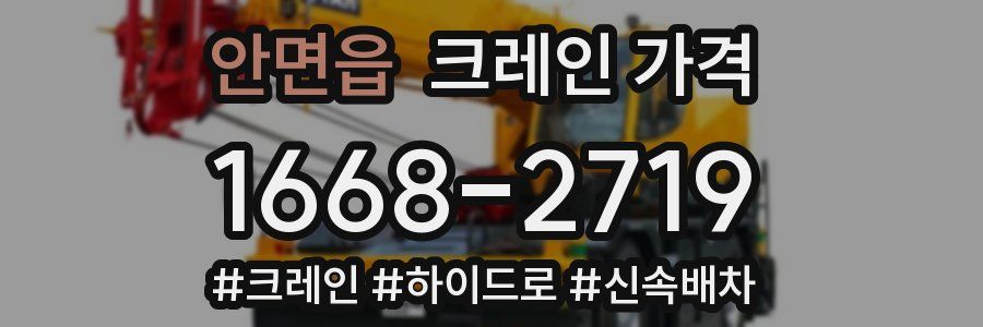 안면읍 크레인 가격