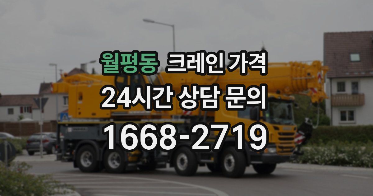 월평동 크레인 가격