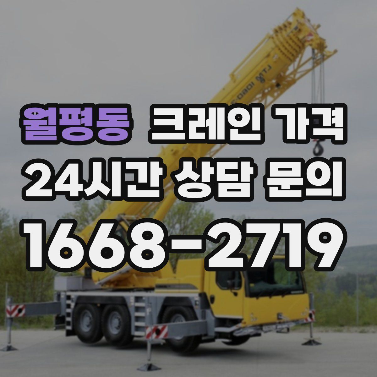 월평동 크레인 가격
