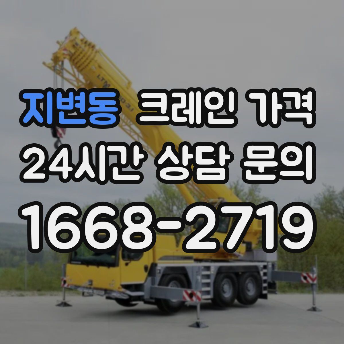 지변동 크레인 가격