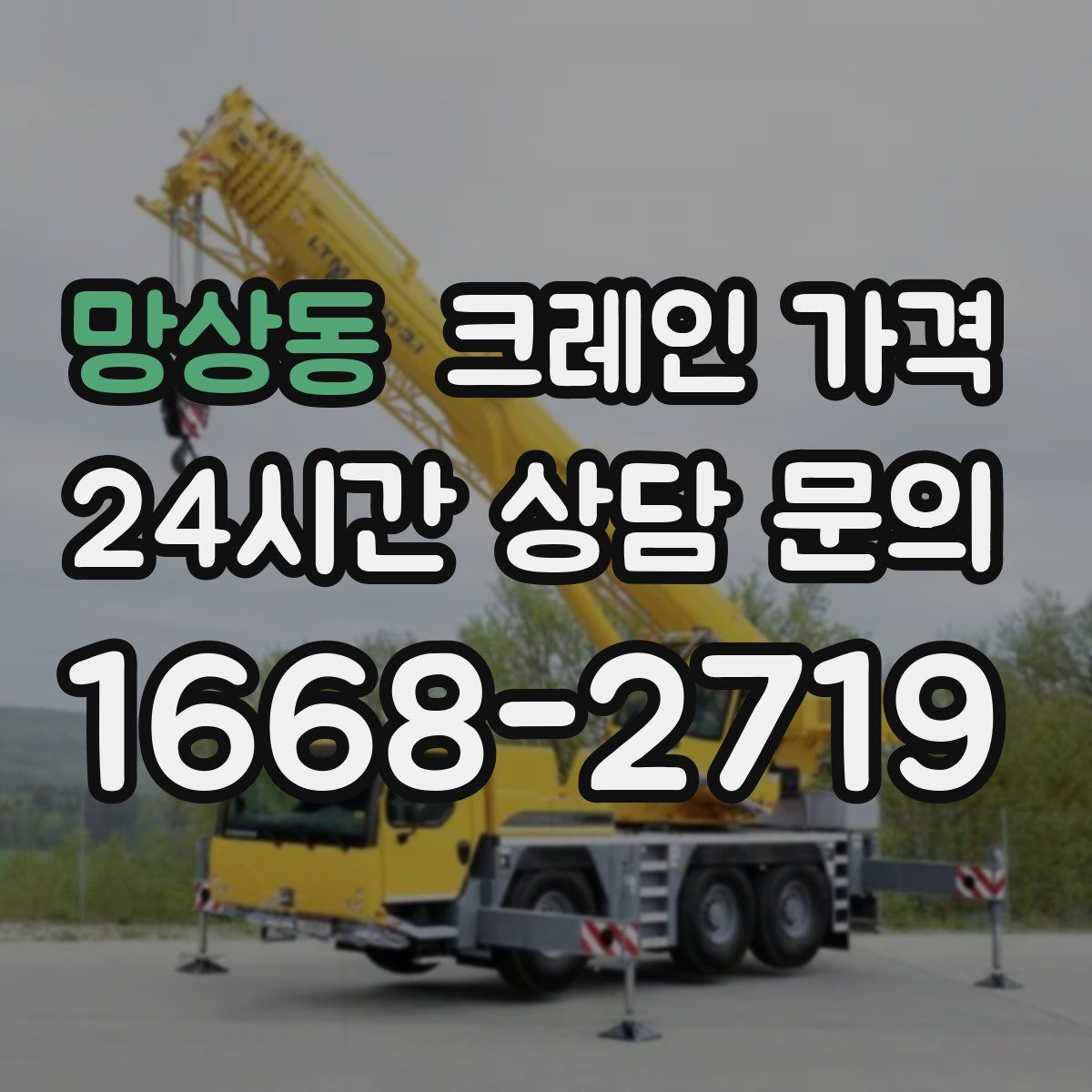 망상동 크레인 가격