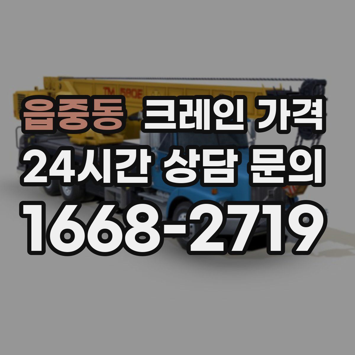 읍중동 크레인 가격
