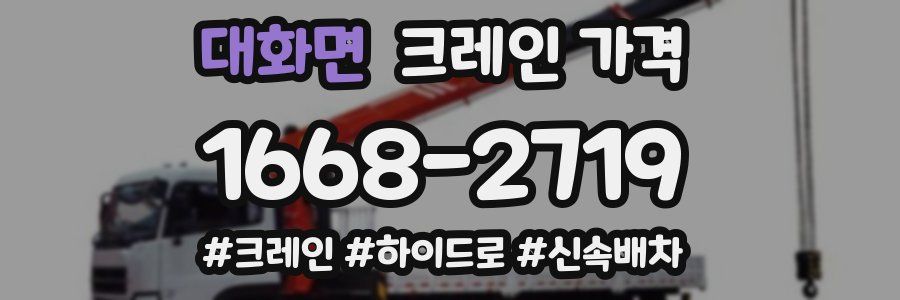 대화면 크레인 가격