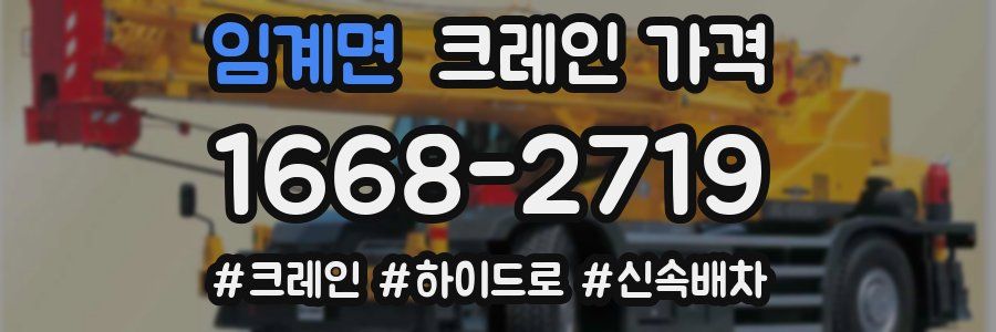 임계면 크레인 가격