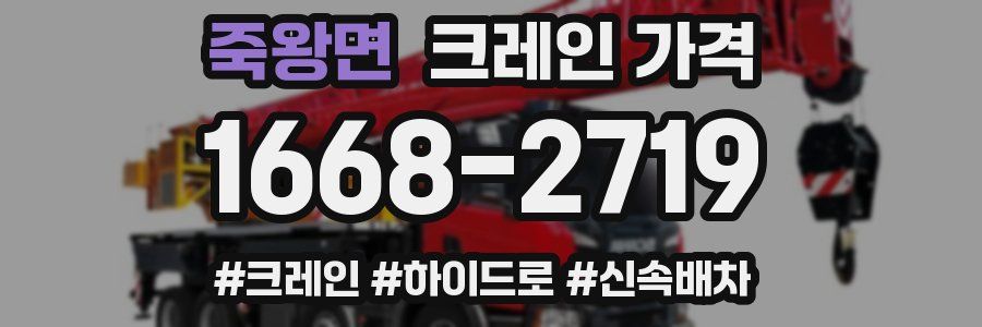 죽왕면 크레인 가격